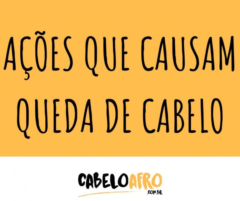Ações que causam queda de cabelo