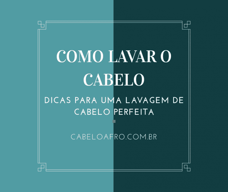Como lavar o cabelo