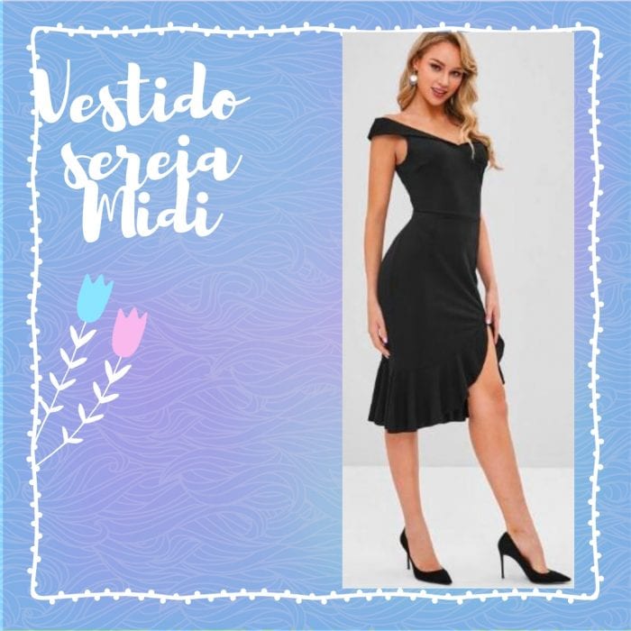 vestido sereia - midi