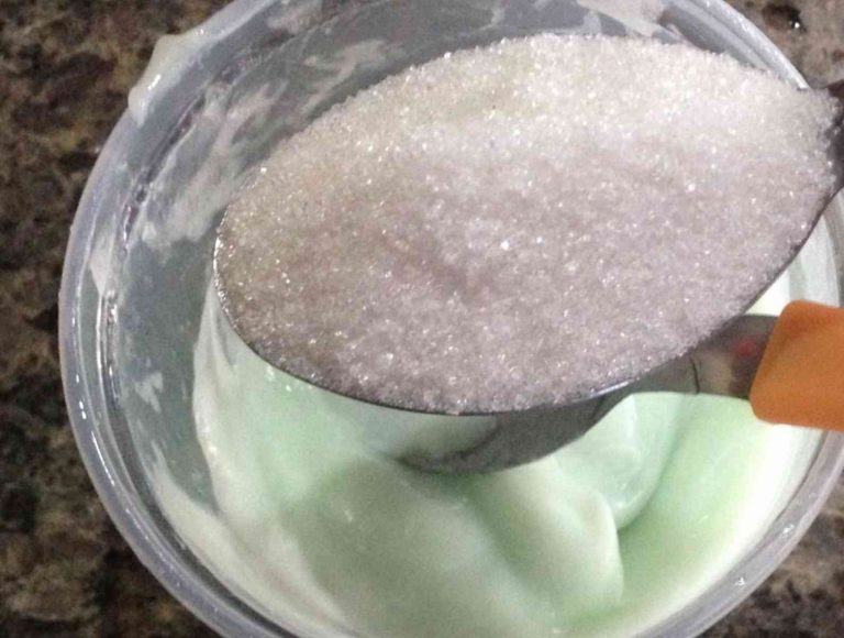 Hidratação caseira de açúcar