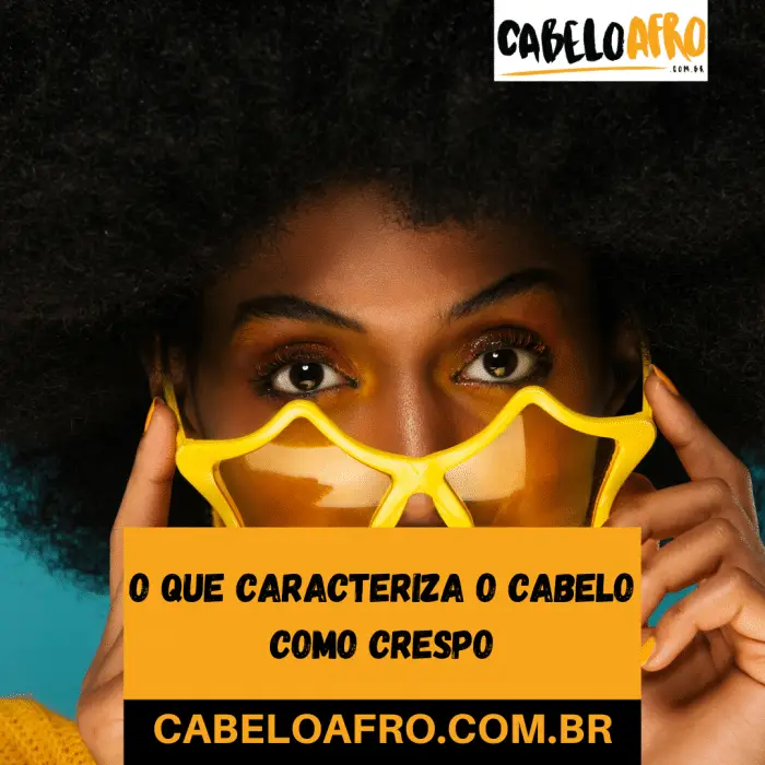 O que caracteriza o cabelo como crespo