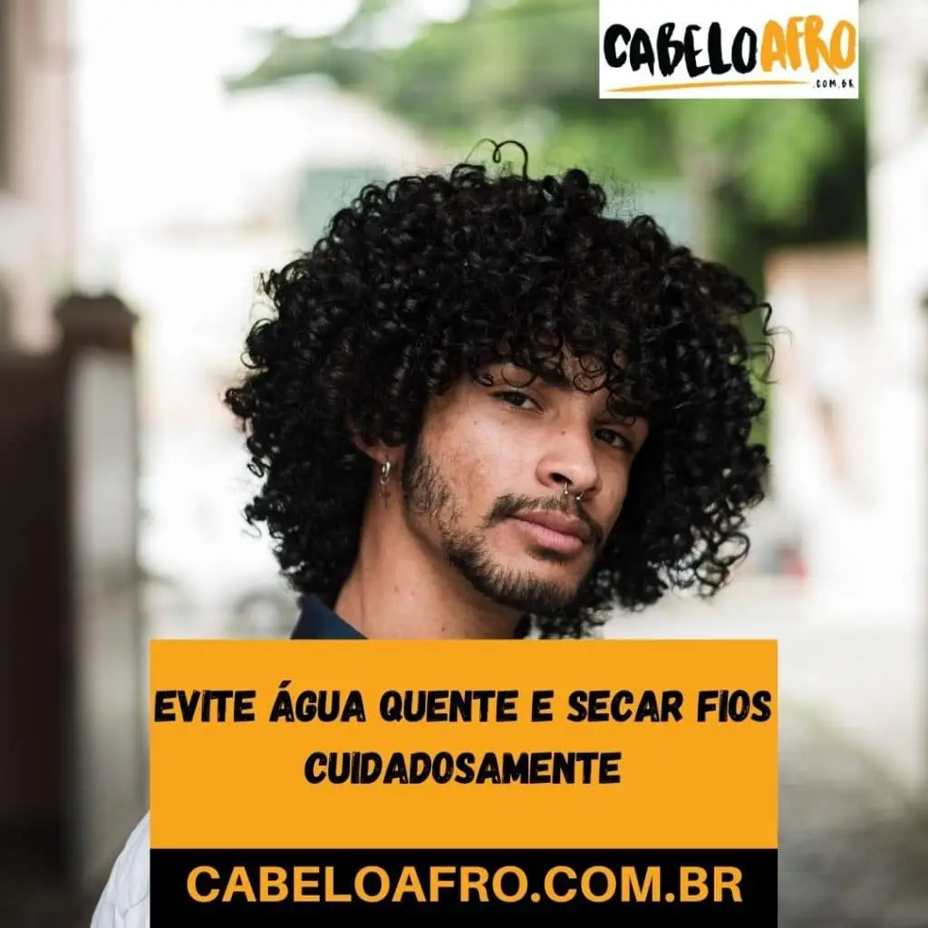 Evite água quente e secar fios cuidadosamente
