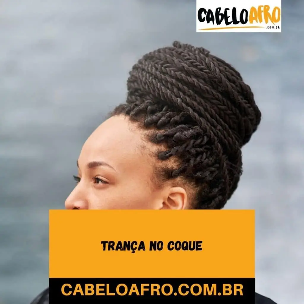 Trança no coque