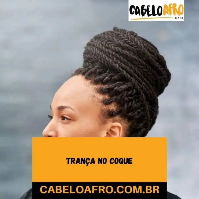 Trança no coque