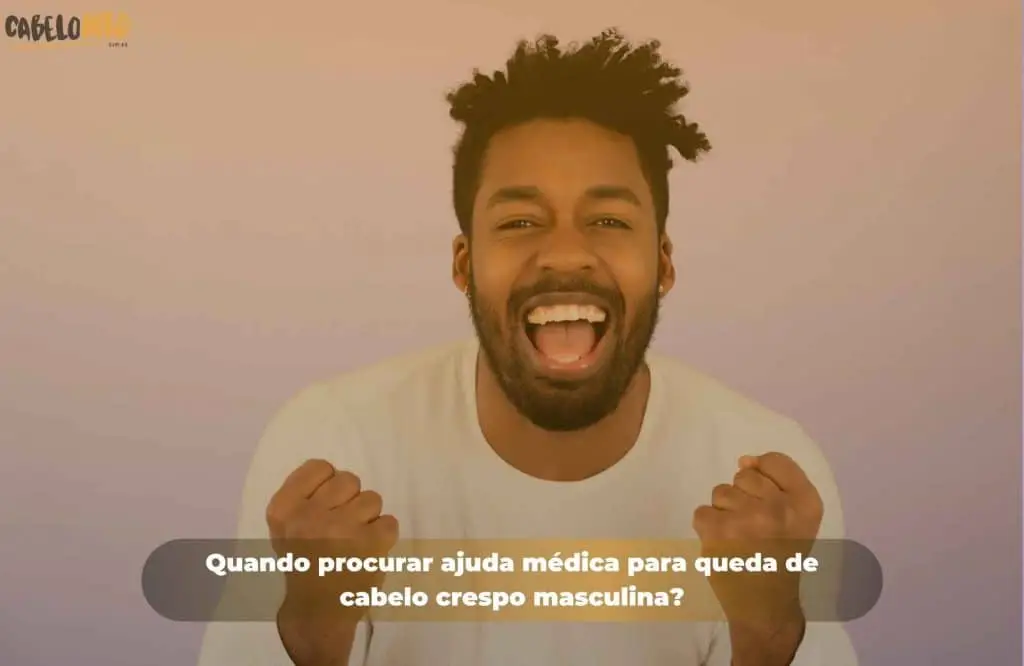 Quando procurar ajuda médica para queda de cabelo crespo masculina